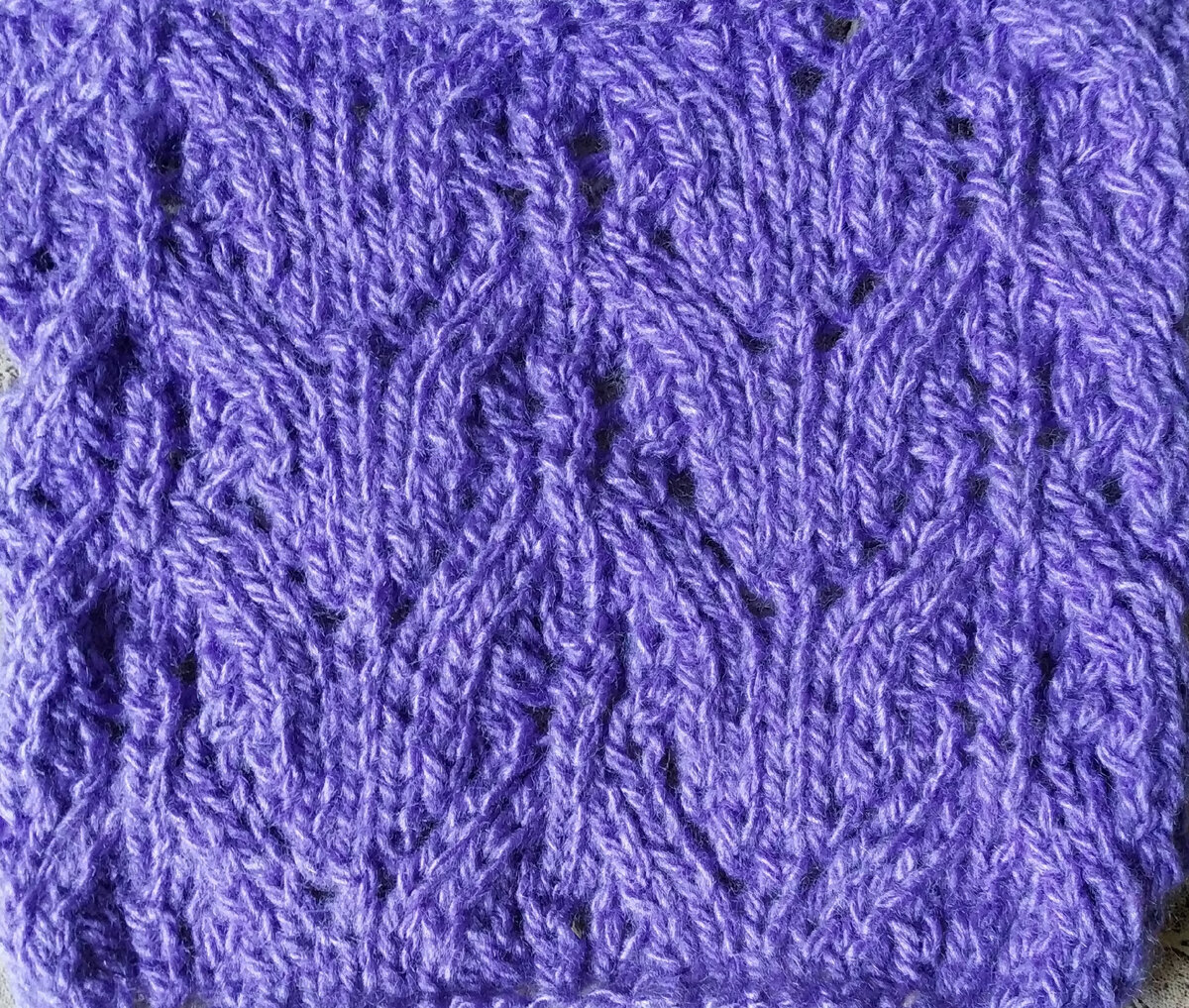 Лицевая сторона узора