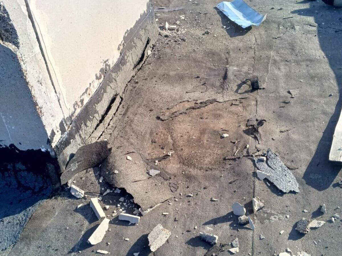    Последствия атаки БПЛА в Никиторском районе Горловки© Фото : Приходько РИК/Telegram