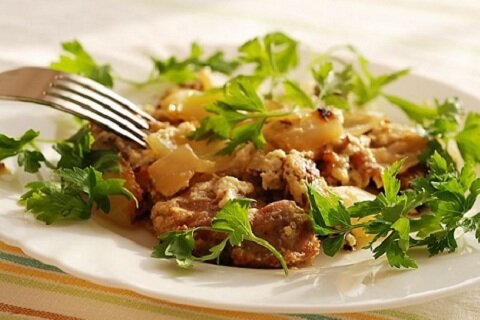 Рецепт Говядина со сливками