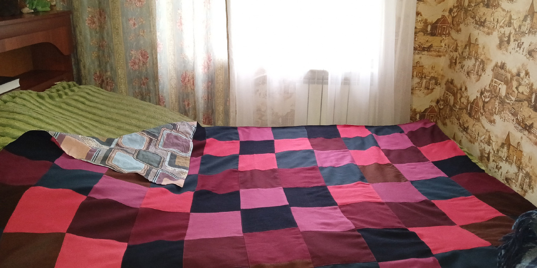 Лоскутное покрывало для дачи