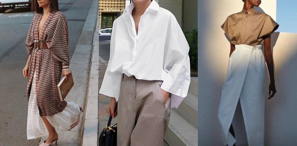 втачной рукав широкого кроя и рукав "кимоно"