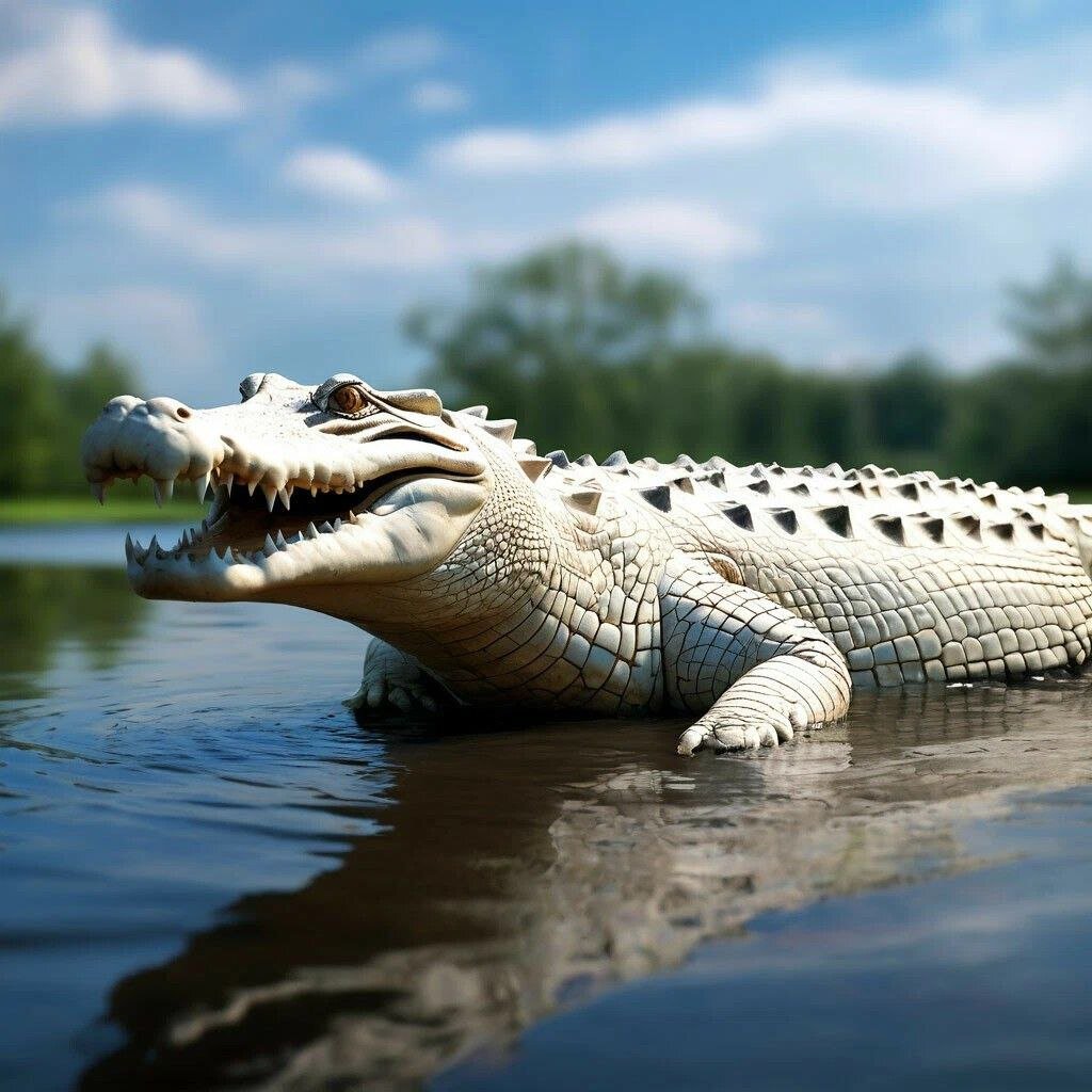 не думайте о белом крокодиле