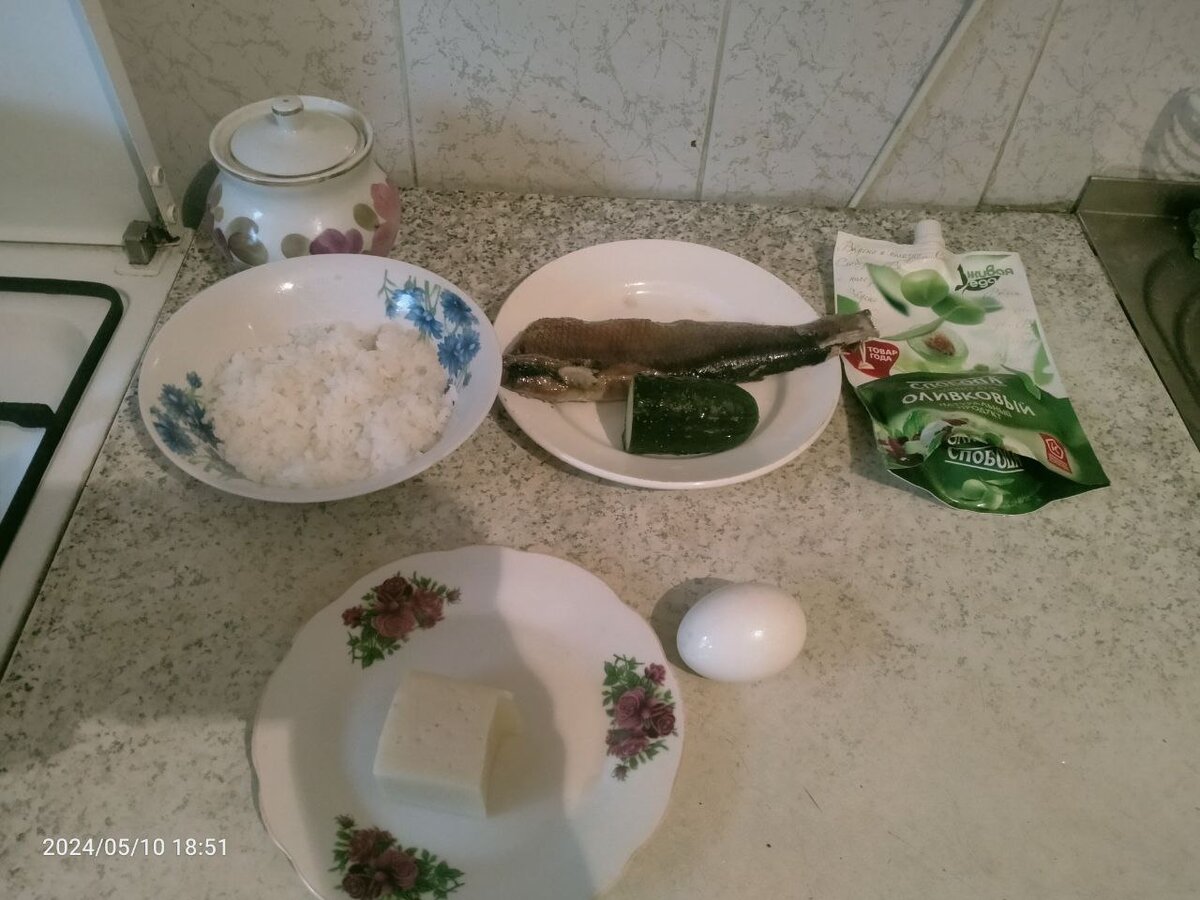 Продукты, необходимые для приготовления салата