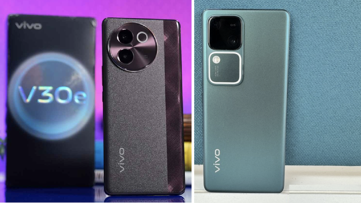 Vivo V30e справа и Vivo V30 слева