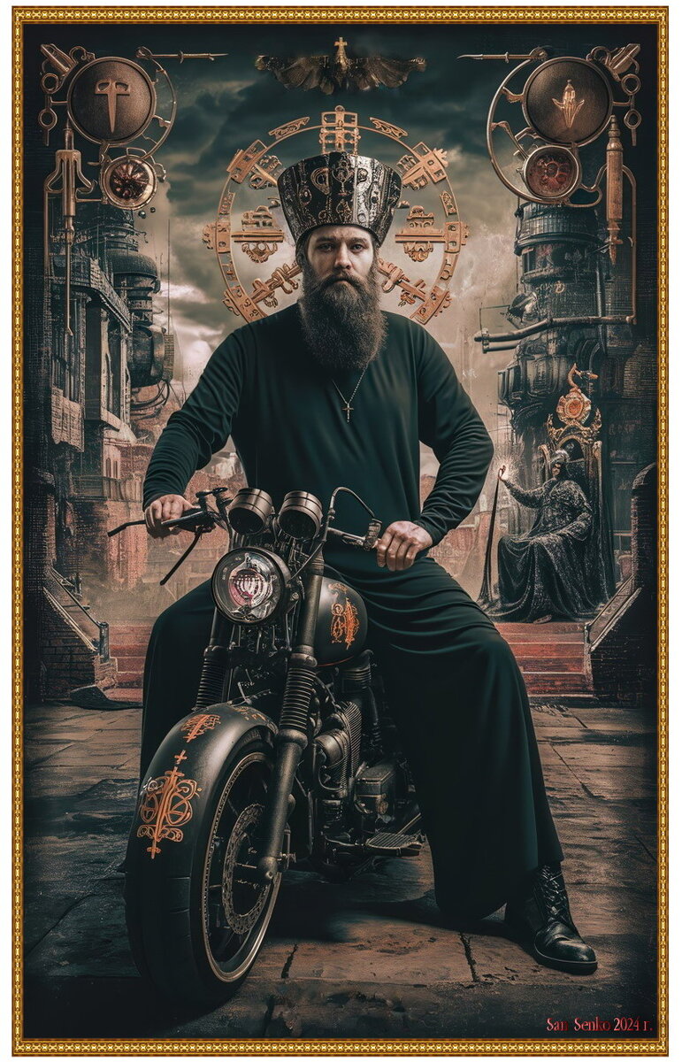 1. "Патриархи Незыблемой Веры" San Senko 2024 год. ...смешанная техника...