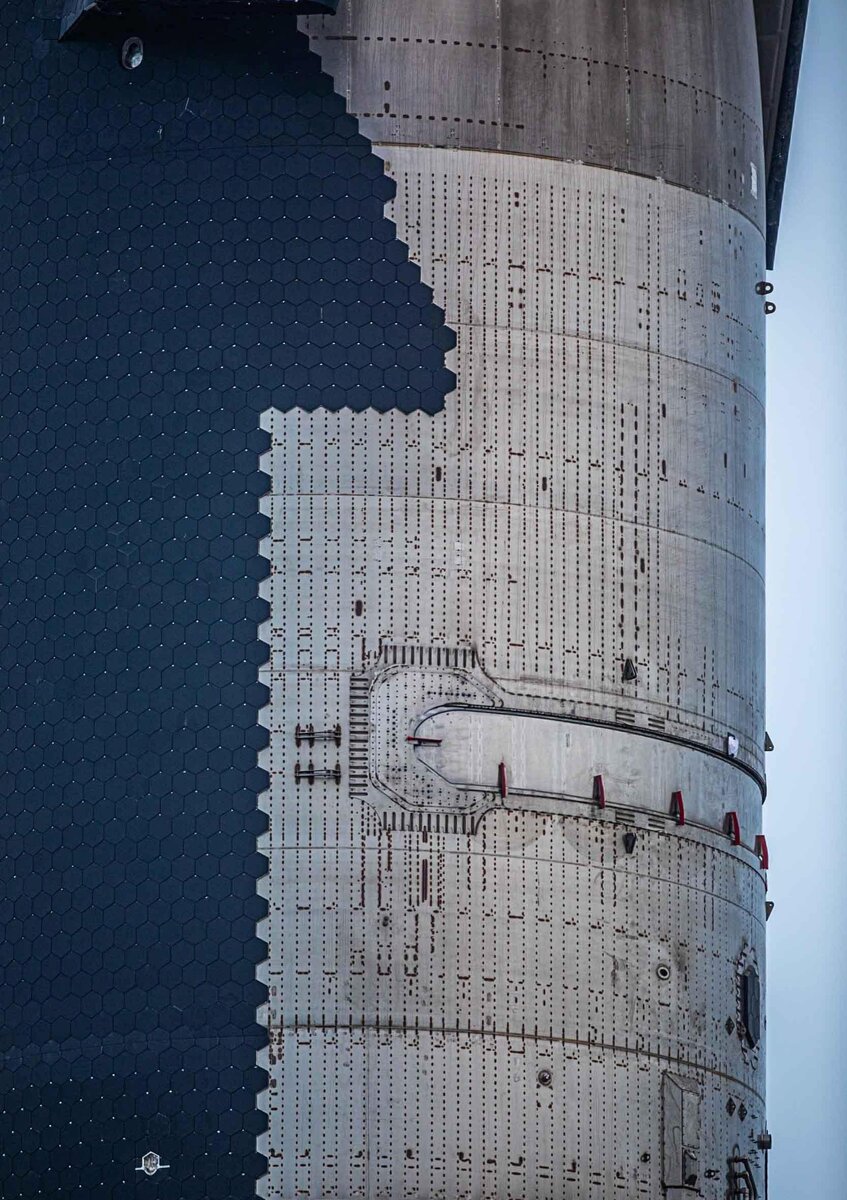 Плитки прототипа Ship 30 в мае 2024 года, фото Спейс Интеледжентс