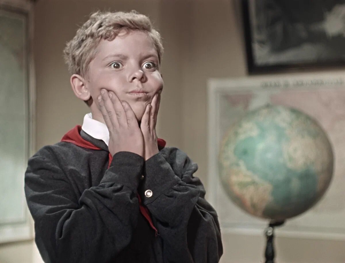 Кадр из фильма "Старик Хоттабыч", Ленфильм, 1956 год. 