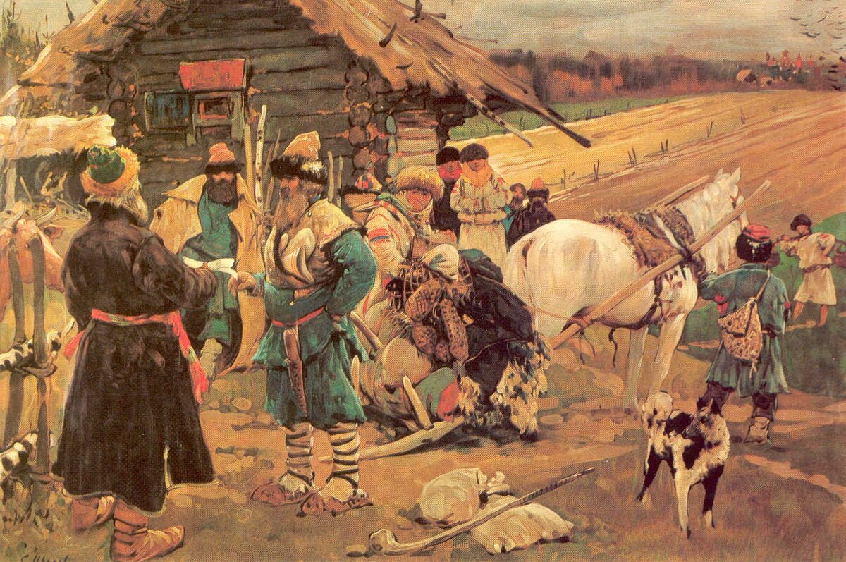 Крепостные крестьяне. Источник: Wikimedia Commons