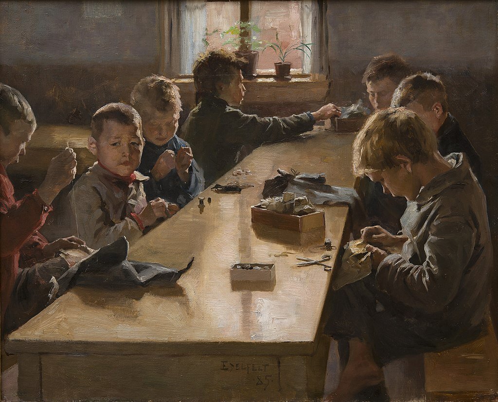 Альберт Эдельфельт (1854-1905) "В приюте"(из открытого источника поисковой системы дзен.ру)