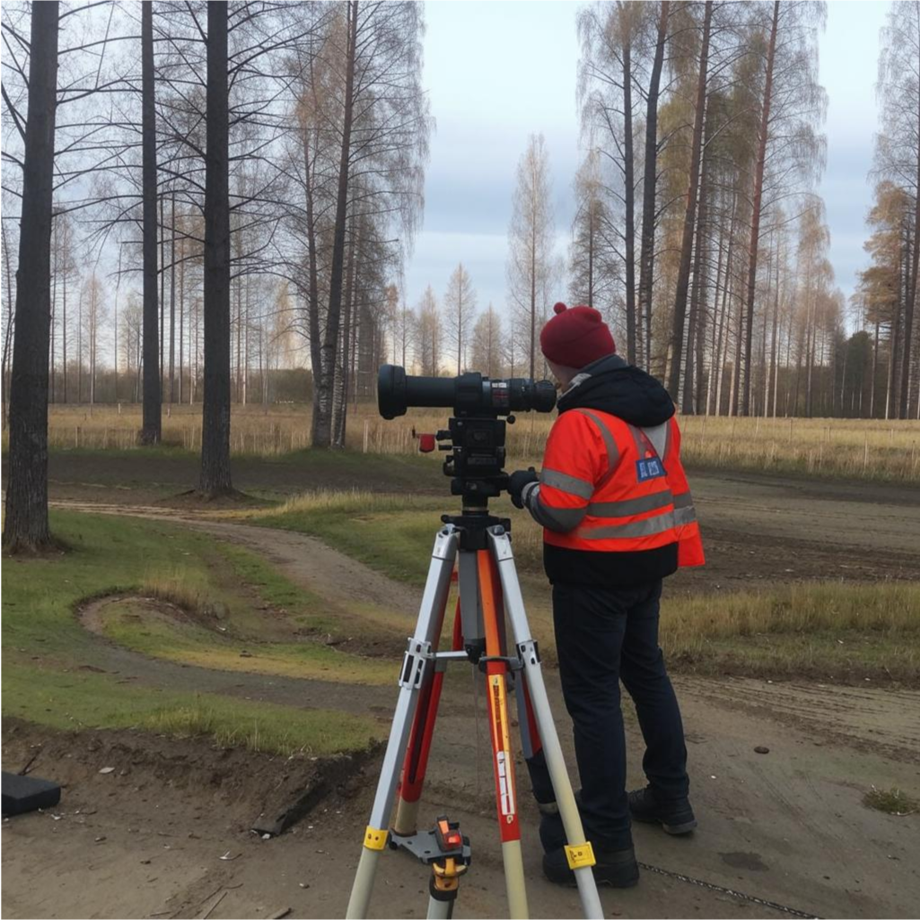 Съемка всех деревьев на участке в Колпинском районе Санкт-Петербурга 