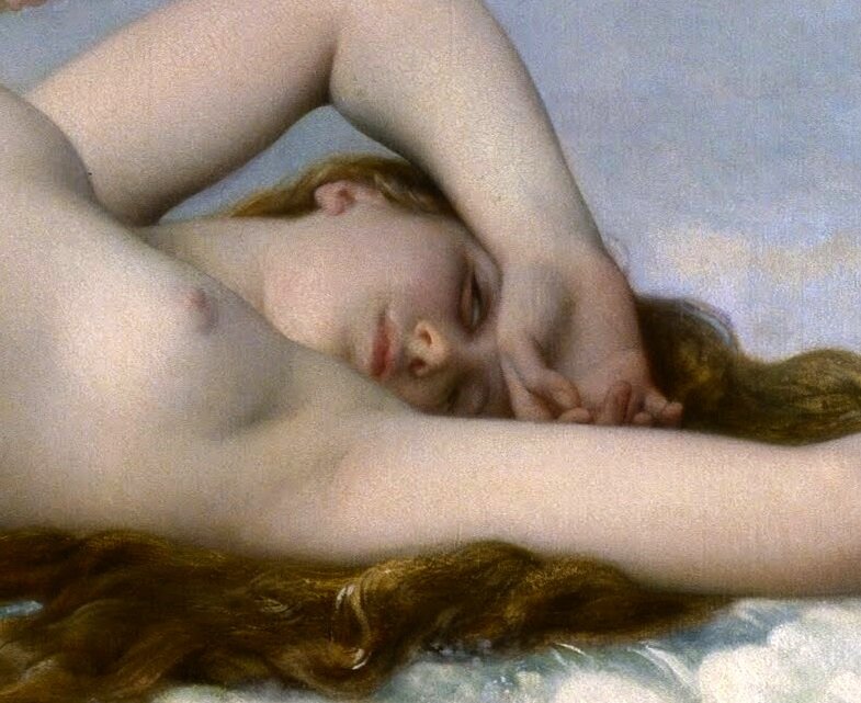 С любого ракурса было ощущение, что Венера следит за зрителем сквозь свои полузакрытые глаза. У современников художника это вызывало потрясающие ощущения.