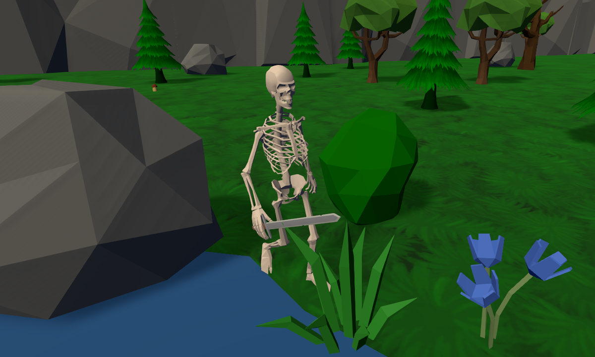 Скелет действительно довольно реалистичный. :)