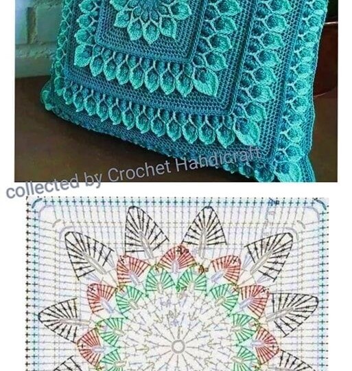 Волшебство вязания: потрясающие подушки, созданные крючком (22 модели со схемами)