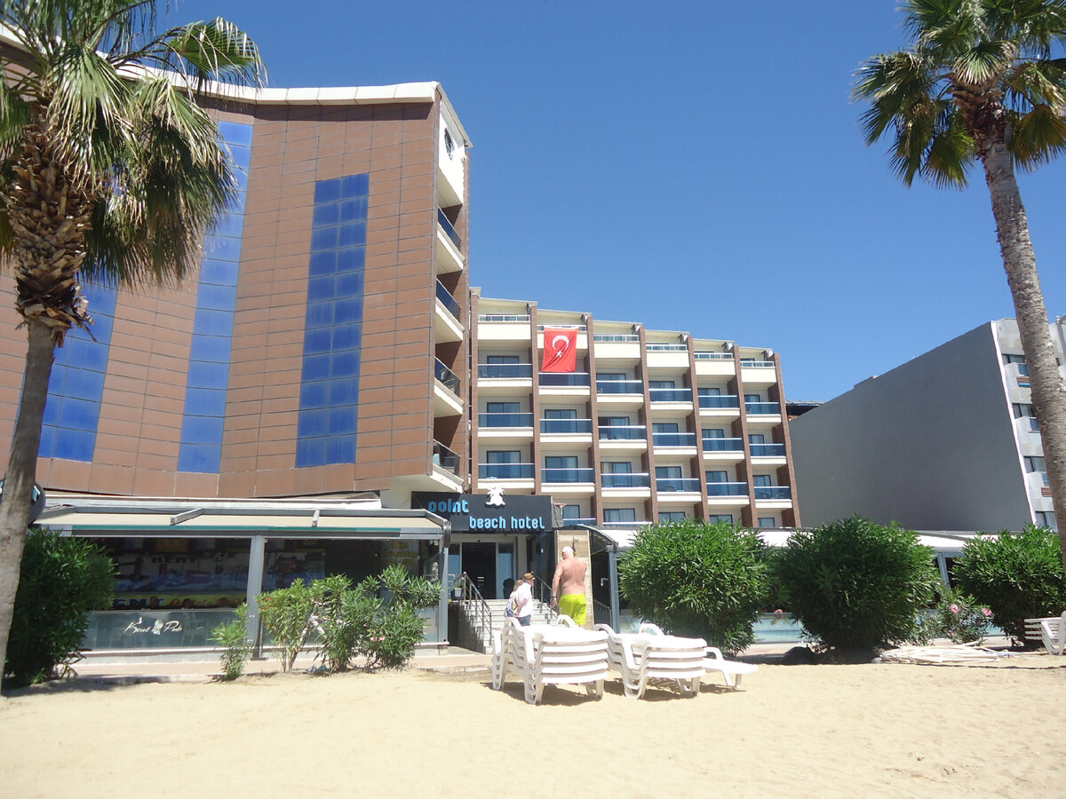 Отель Поинт бич. Мармарис. Вид с пляжа.