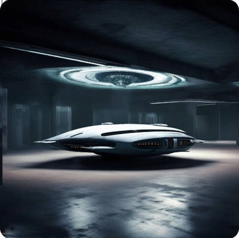 Межэвёздный Крейсер в ангаре