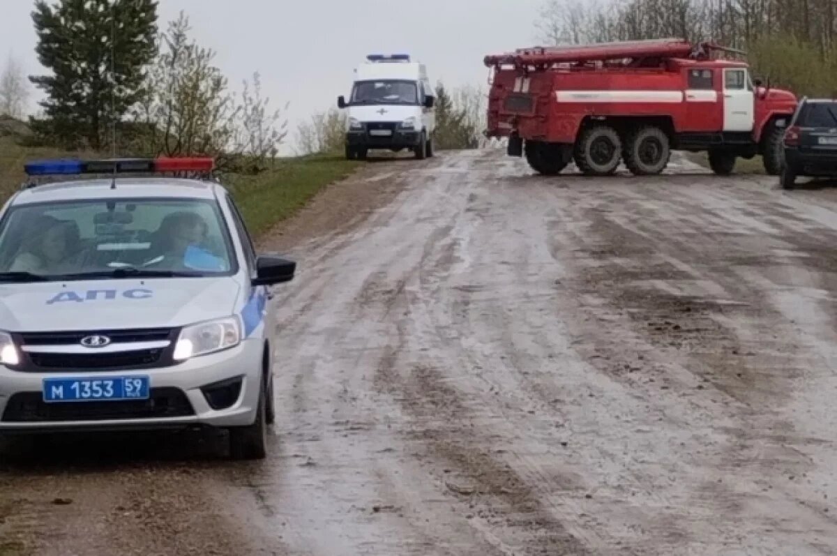    В Пермском крае четыре человека пострадало в ДТП с опрокинувшимся авто