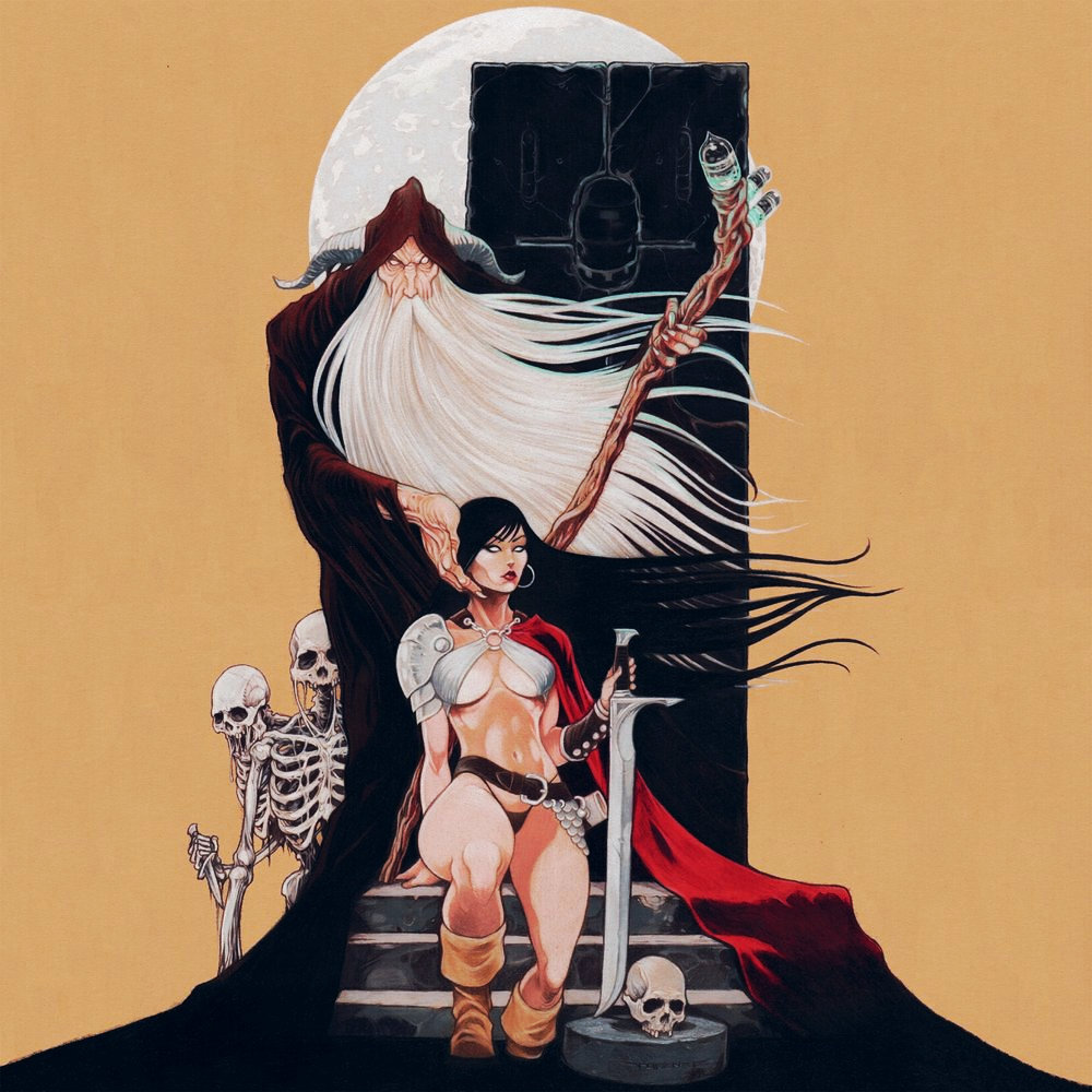 Обложка дебютного альбома американских дум-металлистов Khemmis напоминает иллюстрацию к классическому роману в жанре фэнтези.