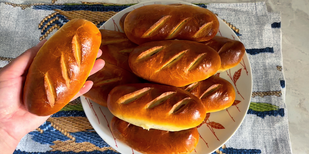 Мини-батоны с «секретом» Отличное тесто для пирожков и пирогов.