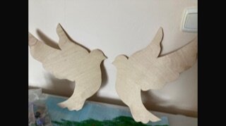 Фанерные заготовки голубей