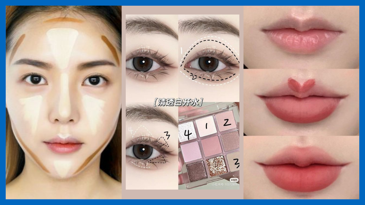 Схемы корейского макияжа