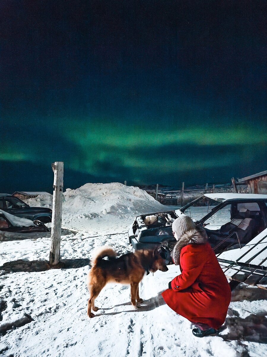 Сияние в Териберке. Фото: Вадим Алексеев.