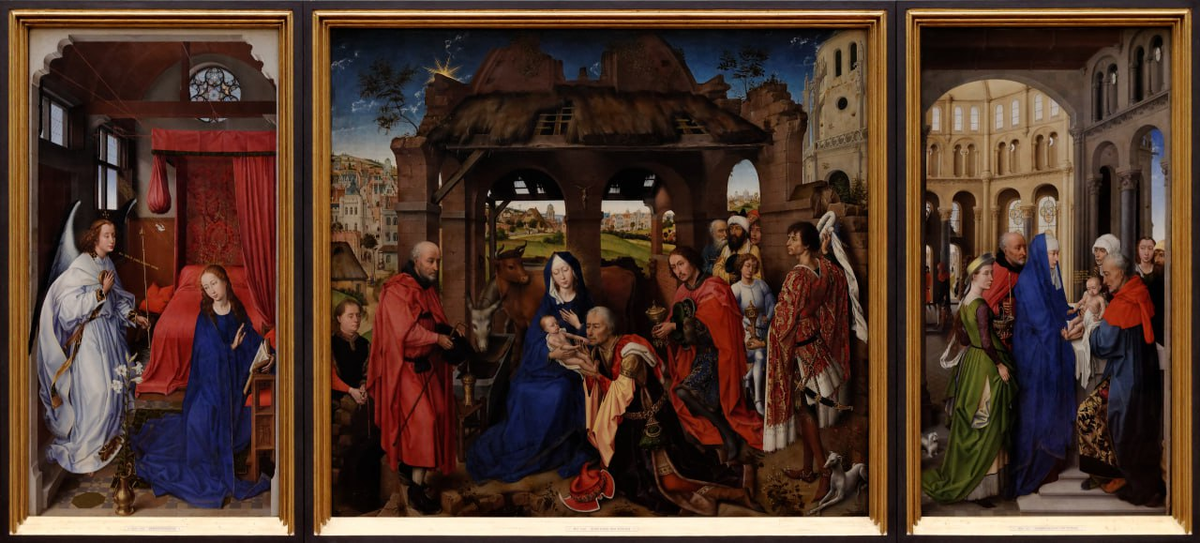 Рогир ван дер Вейден - «Поклонение волхвов», 1450–1464