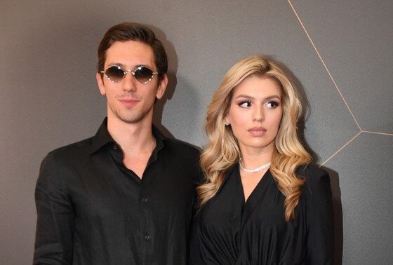    Юрий Киселев с Люсей Чеботиной