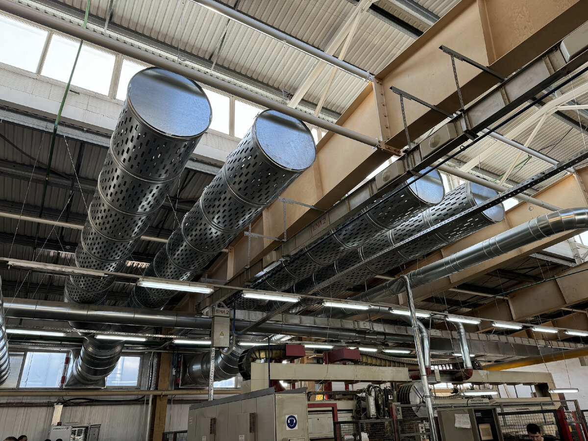 фрагмент линий воздуховодов