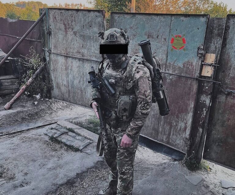 Военнослужащий отряда специального назначения Росгвардии в Харьковской области, 2022 год