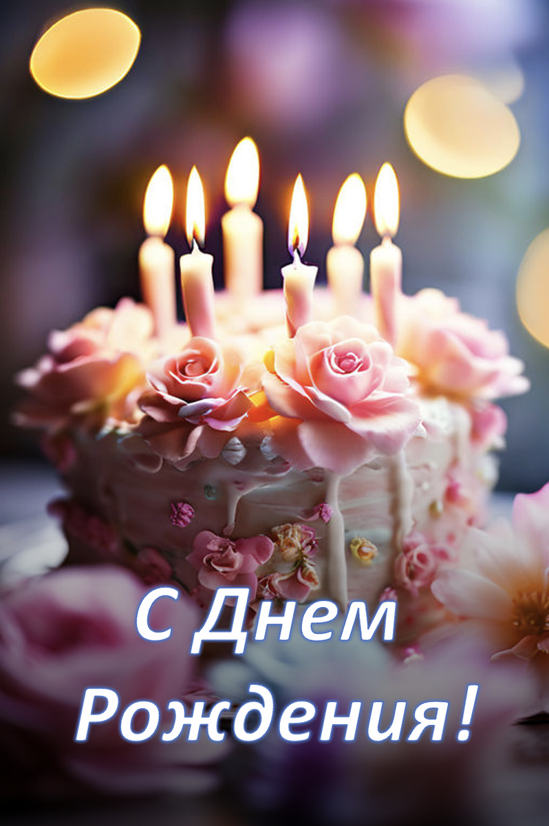 Торт с красивыми розами