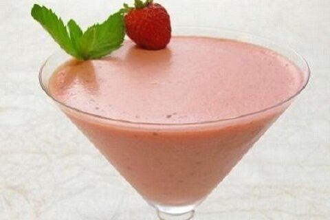 Рецепт Ягодное суфле со сгущенкой