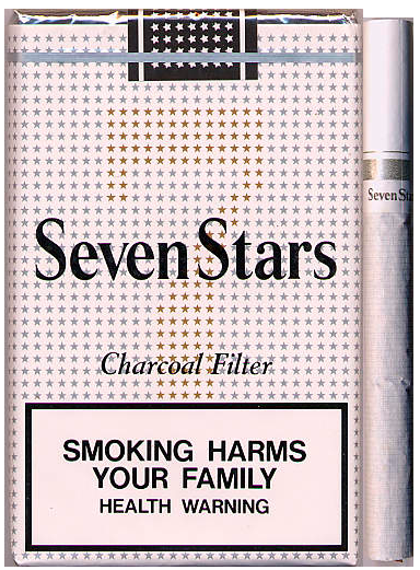 Сингапур, 2000 год. 20 штук с фильтром в мягкой упаковке и в целлофане. Смола 15 мг, никотин 1,1 мг. Производитель: "Japan Tobacco Inc.". Владелец торговой марки: "Japan Tobacco Inc.".