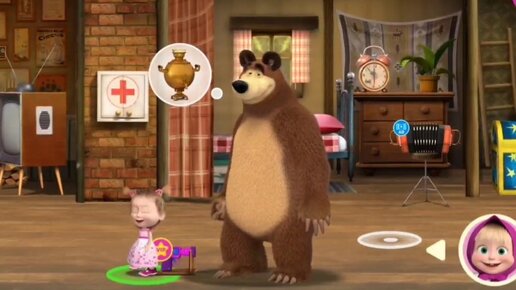 Мультфильм Игра для малышей Маша и Медведь 🐻🎁🦋 Мои друзья 🥳🎀🍒