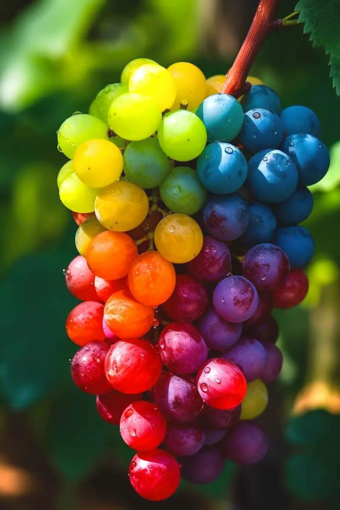 São verdadeiras... e se chamam Rainbow grapes... Rainbow grape, Grapes, Fruit