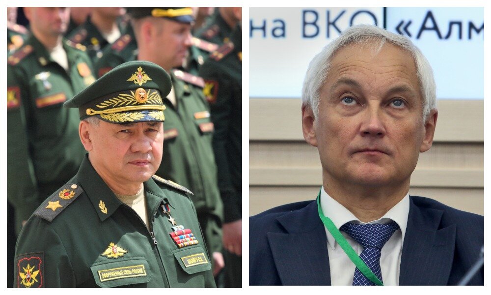 Андрей Белоусов (справа) сменил Сергея Шойгу, который занимал пост министра обороны 12 лет. Фото: Komsomolskaya Pravda/Photoagency Interpress/Global Look Press