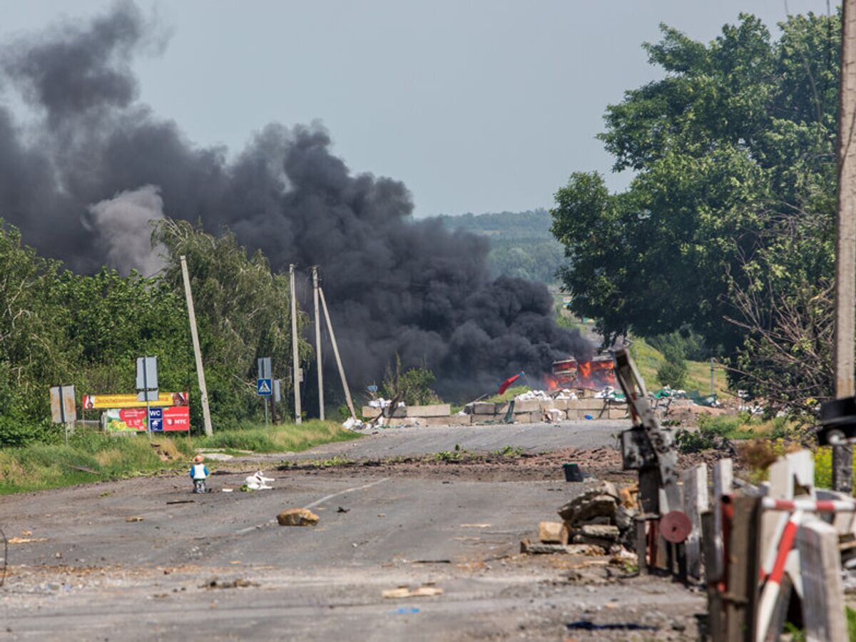    Дорога в Донецкой области© РИА Новости / Андрей Стенин