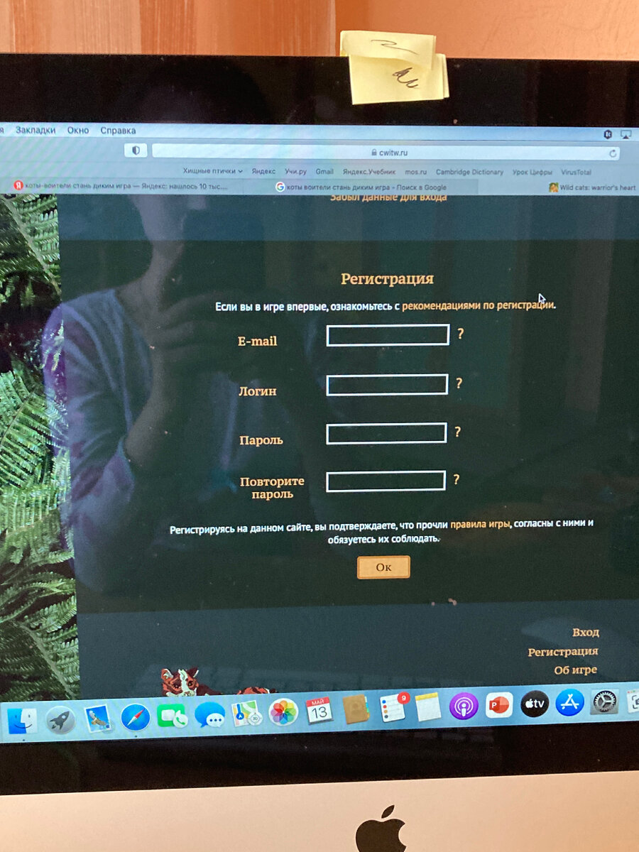 Регистрация в Wild cats: warrior’s heart