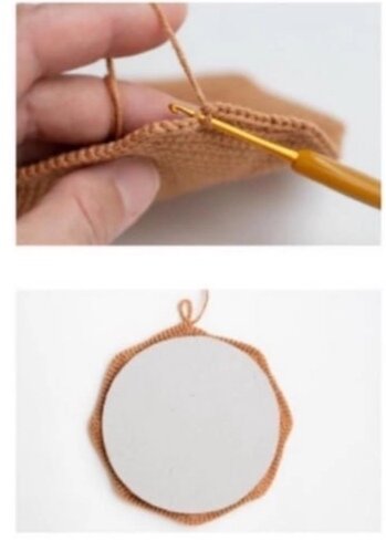 Вяжем дно пирога