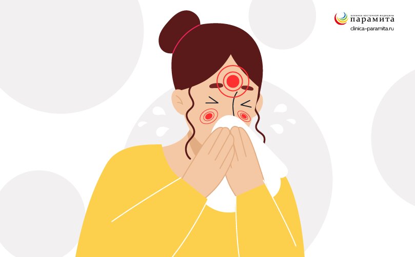 Заложенность носа, воспаление гайморовых пазух - симптомы гайморита