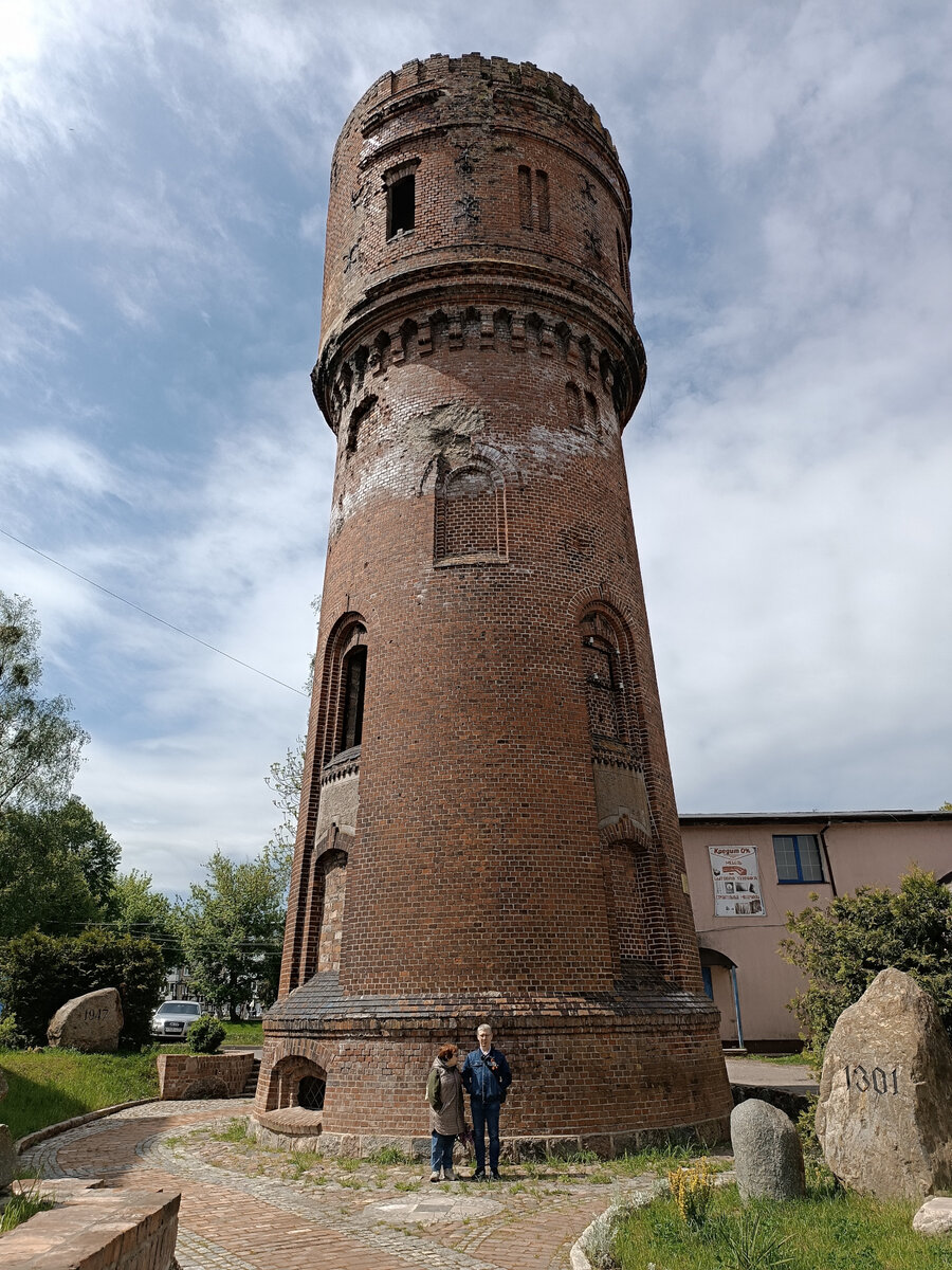 Водонапорная башня в Мамоново — одно из немногих сохранившихся немецких зданий