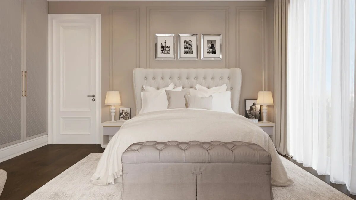 Пример оформления спальни в ЖК Foriver 