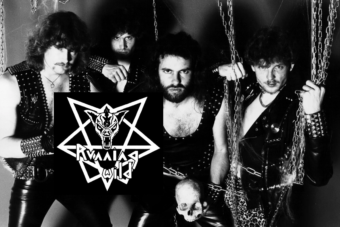 группа RUNNING WILD 1984: Штефан Борисс, Рок-н-Рольф, Геральд Уорнеке и Вольфганг Хагеманн