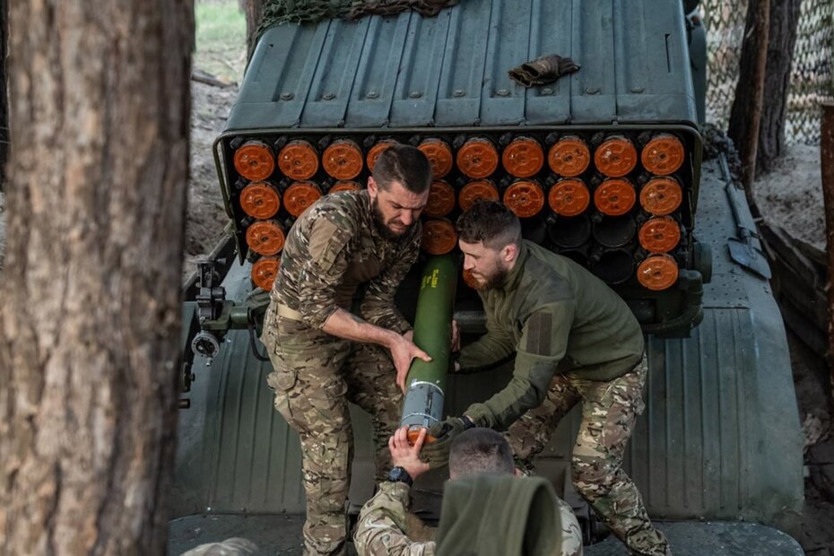 Обстрел русских солдат