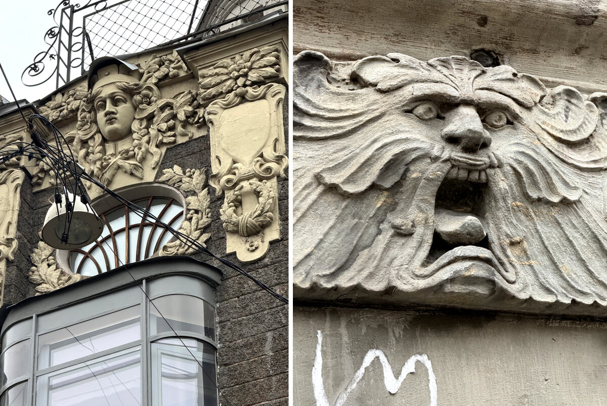 Бывшее здание конторы завода Новицкого: детали фасада Фото автора