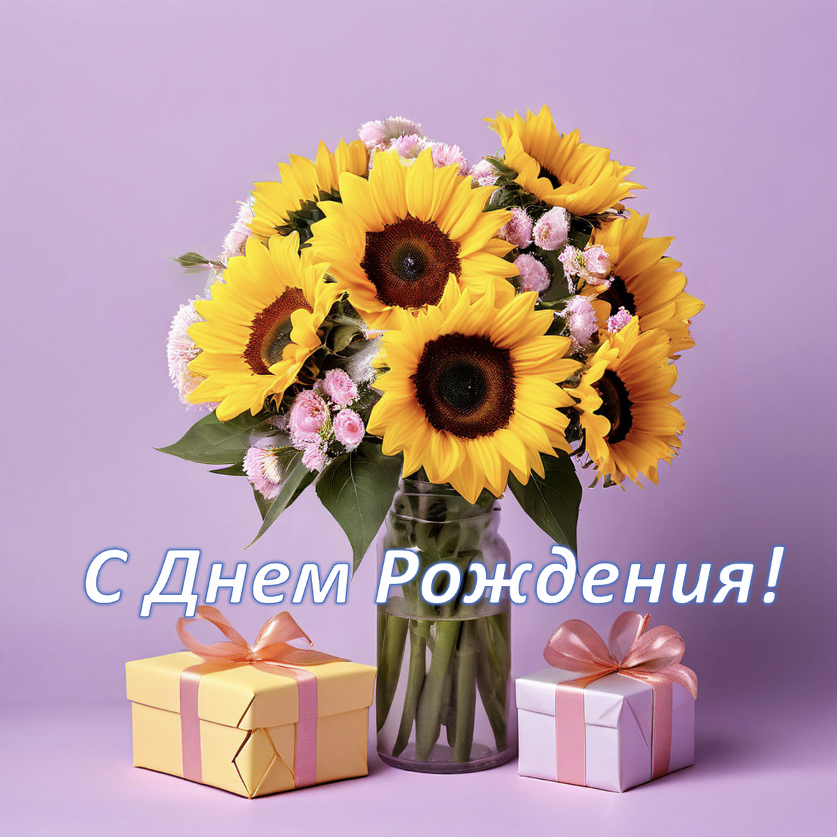 Букет подсолнухов