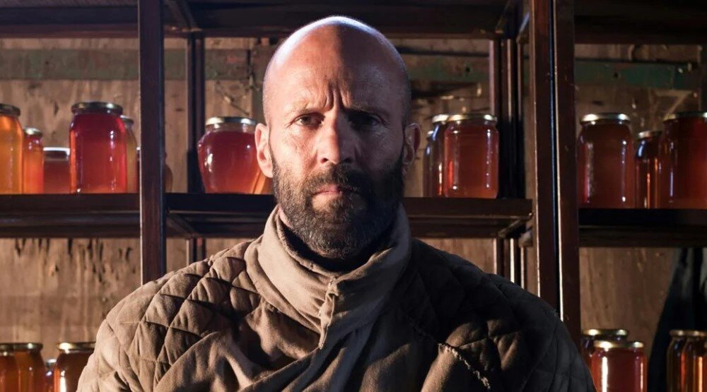     Джейсон Стэйтем, кадр из фильма «Пчеловод» (2024)