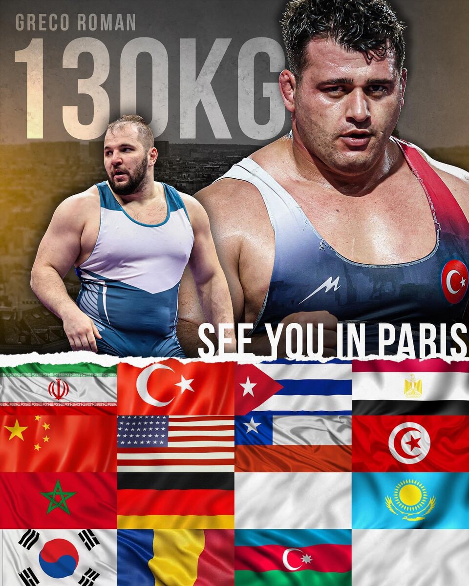 Страны, получившие лицензии в греко-римской борьбе. Фото Объединенного мира борьбы