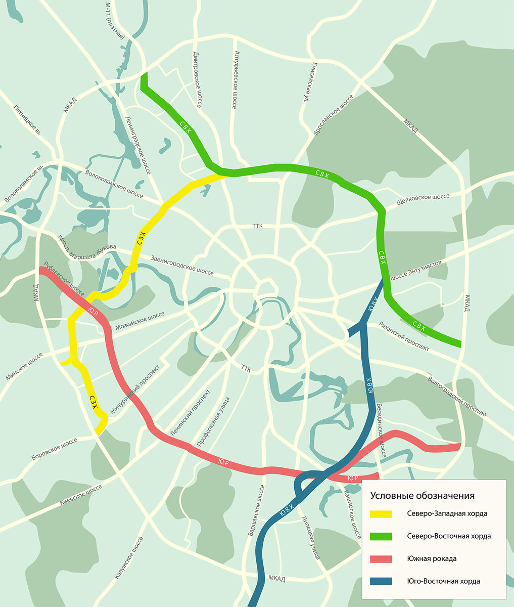 В 2024 году планируется запустить и Южную рокаду, замкнув московское "Хордовое кольцо"