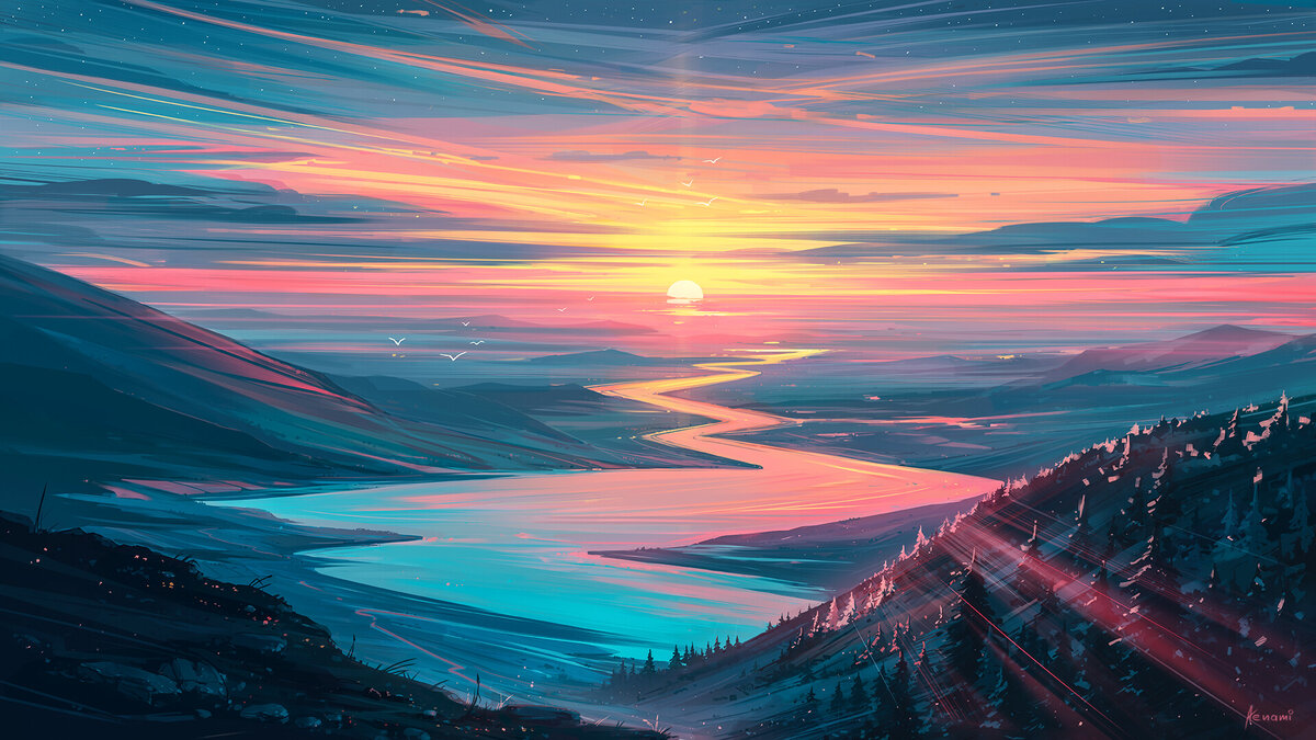 Рассвет. Алёна Aenami Величко