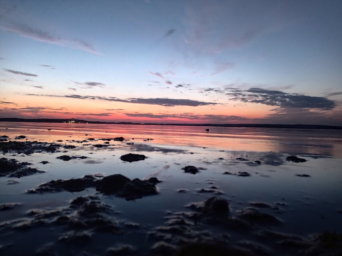 Беларусь. Закат на озере